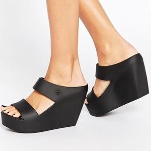 Melissa Creative Wedges Black Sandals